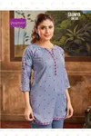 Saumya By Rangmaya Bombay Fabric Wholesale Tunic Ladies Top In India